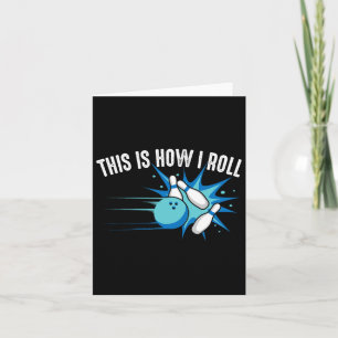 Tarjeta Es Gracioso Así Es Como Regalo De Boliche Para Hom