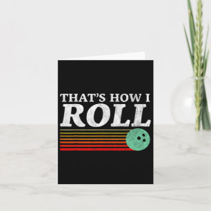 Tarjeta Es gracioso cómo hago la huelga de bolos retro en