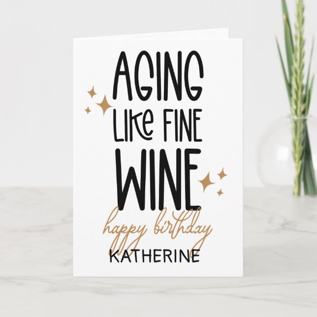 Tarjeta Es Gracioso Conseguir Un Cumpleaños Mayor Para Un  (Anverso)