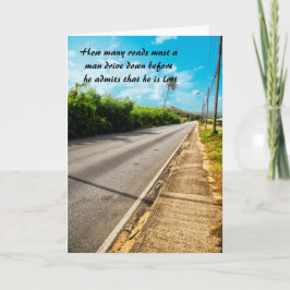 Tarjeta Es gracioso decir que los conductores hombres mane