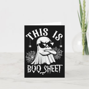 Tarjeta Es Gracioso Esto Es Una Hoja De Boo Fantasma Hallo
