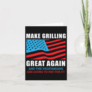 Tarjeta Es gracioso hacer que la parrilla sea grande de nu