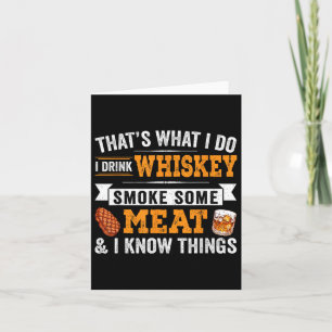 Tarjeta Es Gracioso Que Beba Algo De Carne Para Humo Whisk