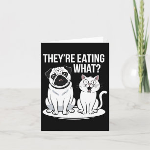 Tarjeta Es gracioso que coman los perros que comen el caca