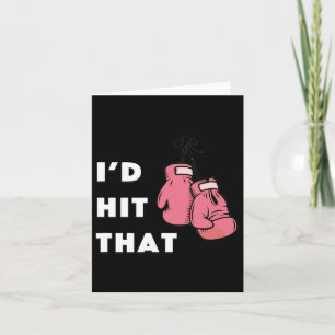 Tarjeta Es gracioso que hubiera llegado a ese boxeo