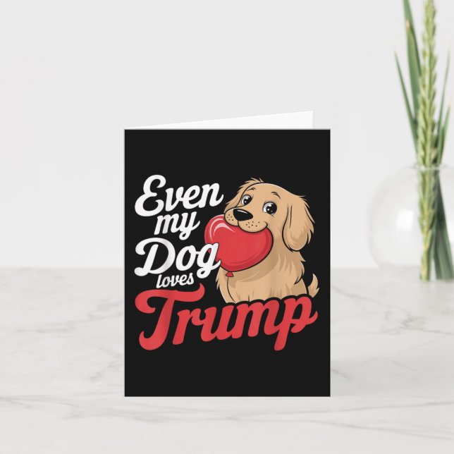 Tarjeta Es gracioso que incluso a mis perros les guste Tru (Anverso)