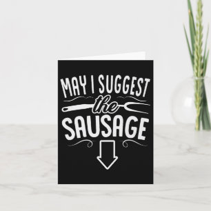 Tarjeta Es Gracioso Que Le Sugiera El Bar Sausage Bbq Gril