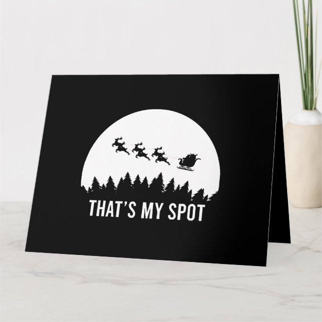 Tarjeta Es gracioso que sea mi sesión de Navidad en Sleigh (Anverso)