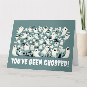 Tarjeta ¡Es gracioso que te hayan engañado! Fantasmas en e