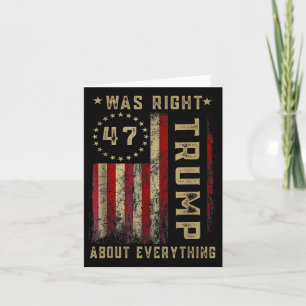 Tarjeta Es gracioso que Trump tuviera razón acerca de todo