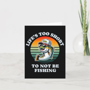 Tarjeta Es Gracioso Seguir Pescando Trucha De Chill Divert