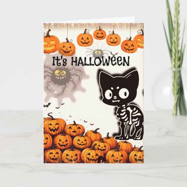 Tarjeta Es HALLOWEEN  (Anverso)