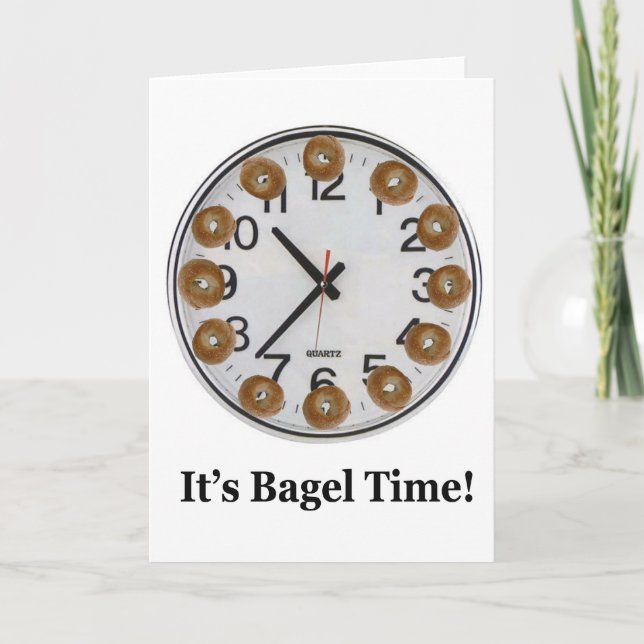 Tarjeta ¡Es hora de Bagel! (Anverso)