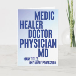 Tarjeta Es hora de celebrar Médicas asombrosos como tu car