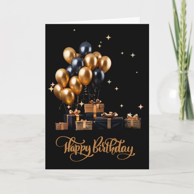 Tarjeta Es hora de celebrar (Salmos 118:24) cumpleaños (Anverso)