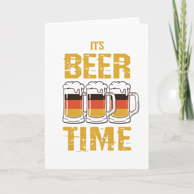 Tarjeta Es hora de la cerveza (Anverso)