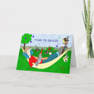 Tarjeta Es hora de relajar - Ralphie