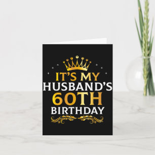 Tarjeta Es ilustración de 60 años de su esposo
