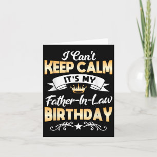 Tarjeta Es la camiseta del cumpleaños de mi suegro que no