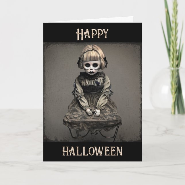 Tarjeta Es la época más aterradora del año Halloween (Anverso)