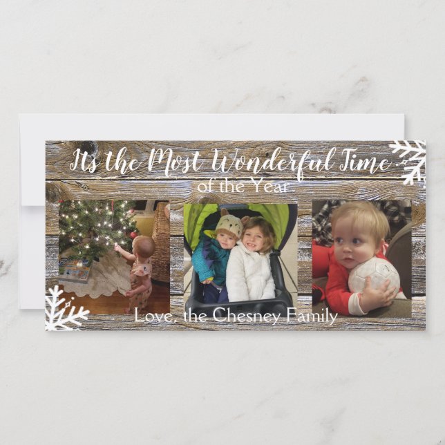 Tarjeta Es la época más maravillosa del año (Anverso)