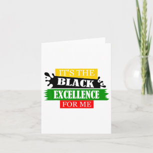 Tarjeta Es la excelencia negra para mí el mes de la histor