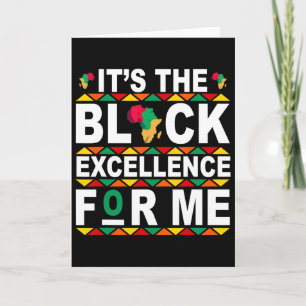 Tarjeta Es la excelencia negra para mí Mel de la historia 