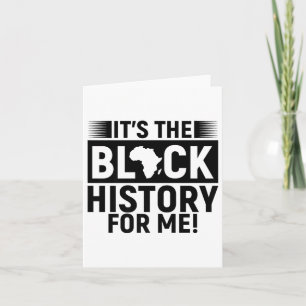 Tarjeta Es La Historia Negra Para Mí Melanin Hombres Mujer
