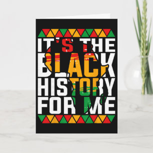 Tarjeta Es la historia negra para mí orgullo africano amer