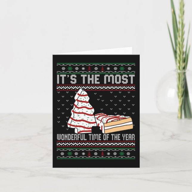 Tarjeta Es La Hora Más Maravillosa Del Año Navidades (Anverso)