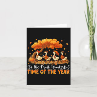 Tarjeta Es La Hora Más Maravillosa Del Año Otoño Caída