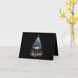 Tarjeta Es La Razón Biblia Religiosa Cristiana Navidad