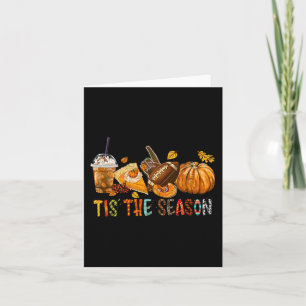 Tarjeta Es La Temporada Calabaza Y Especias Fútbol Hallowe