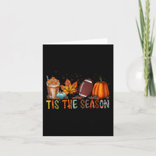Tarjeta Es la temporada de fútbol de otoño de gracias