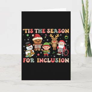 Tarjeta Es La Temporada De La Inclusión Navidad Sped Profe