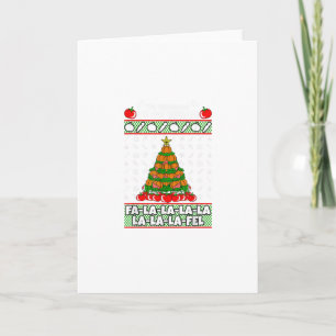 Tarjeta Es La Temporada De Pijama Navideño Vegano De Navid