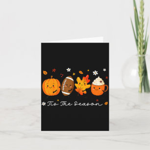 Tarjeta Es La Temporada Otoño Calabaza Fútbol Americano Ca