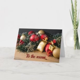 TARJETA ES LA TEMPORADA PARA DESEAR "TE" FELIZ NAVIDAD