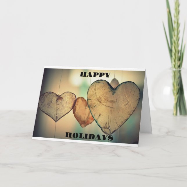 Tarjeta Es la temporada para estar "alegres” -"Adornar los (Anverso)