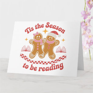 Tarjeta Es La Temporada Para Leer Navidad Escuela