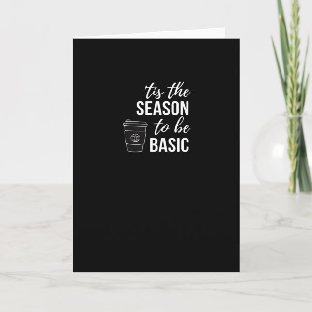 Tarjeta Es la temporada para lo básico (Anverso)