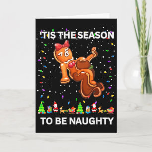 Tarjeta Es La Temporada Para Ser Travieso Suéter Feo De Na