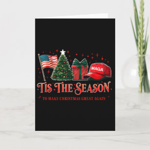 Tarjeta Es La Temporada Trump Mega 2024 Hacer Navidad Geni