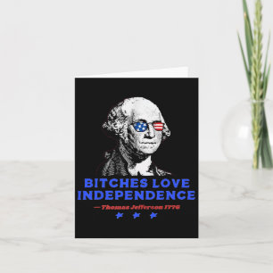 Tarjeta Es Love Independence Funny Founding Fathers 4Of
