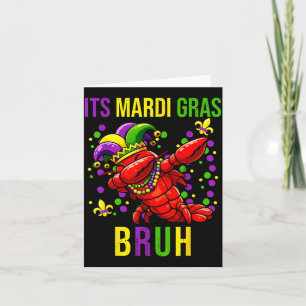 Tarjeta Es mardi gras bruh cangrejos dab chicos adolescent