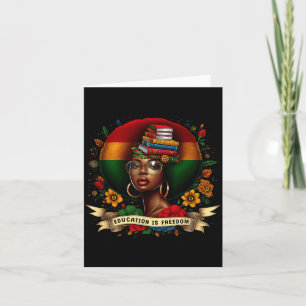 Tarjeta Es Mes de la Historia Negra de la Libertad Educati