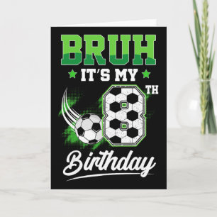 Tarjeta Es Mi 8 Cumpleaños Chico Fanático Del Deporte De 8
