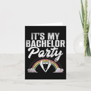 Tarjeta Es mi bachiller gracioso del partido Rainbow Groom