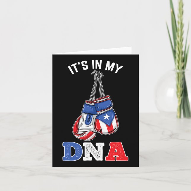 Tarjeta Es Mi Boxeo De Adn Puerto Rico (Anverso)