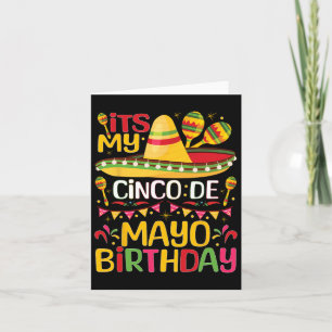 Tarjeta Es mi Cinco De Mayo cumpleaños 5 de mayo de cumple